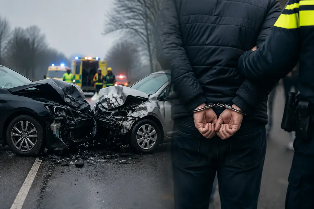 Meerdere Personen Gewond bij Frontale Botsing in Vegelinsoord; Drie Arrestaties voor Verboden Wapenbezit