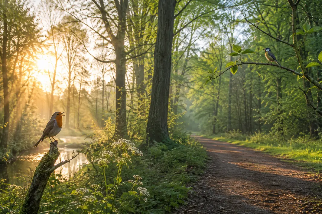 Morgensymfonie van vogels vult het Appelschaster bos met bekende melodieën