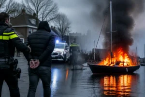 Persoon opgepakt na schietincident in Wolvega, zeilboot brandt volledig uit in Leeuwarden