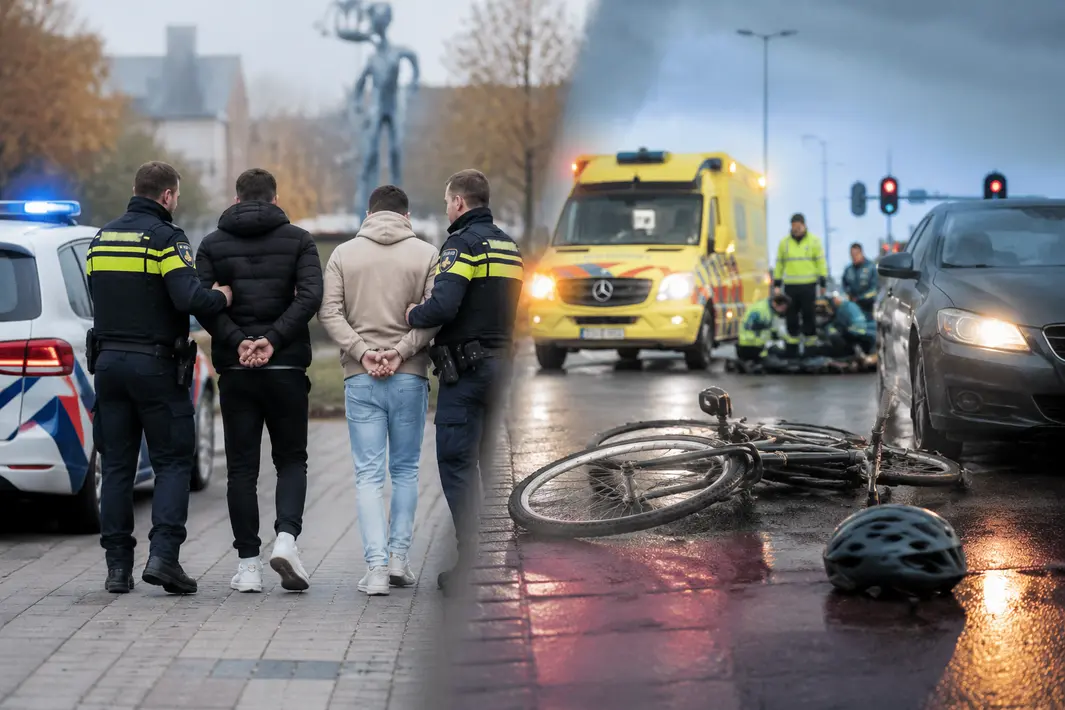 Politie pakt twee mensen op na controle in Heerenveen; fietser gewond bij ongeluk in Drachten