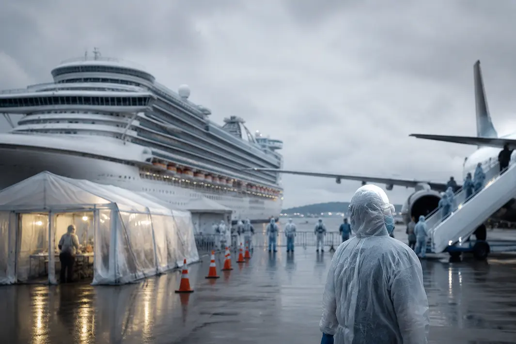 Preventieve quarantaine en evacuatievluchten na vermoedelijke hantavirusuitbraak op cruiseschip