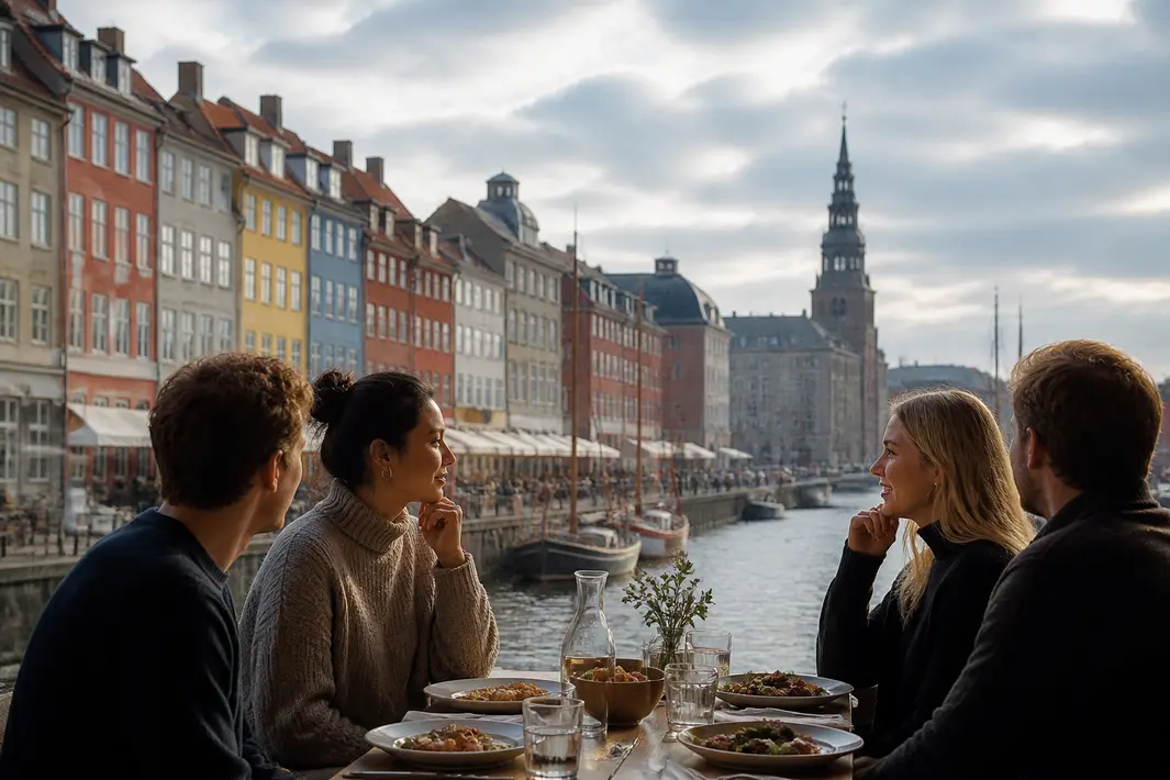 Reflecties op culturele verbondenheid en identiteit tijdens een lunch in Kopenhagen