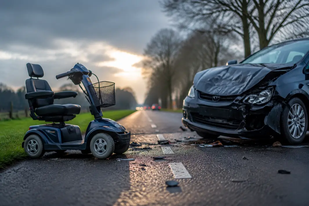 Scootmobieler en automobilist gewond bij verkeersongevallen in Friesland