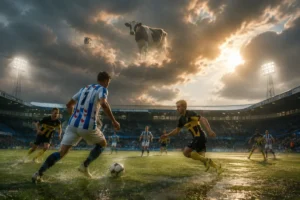Surréalistische laatste minuten tijdens hervatting voetbalwedstrijd tussen SC Heerenveen en NAC Breda
