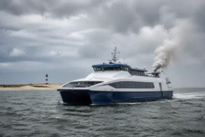 Technisch probleem veroorzaakt brandalarm op nieuwe snelboot naar Ameland