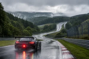 Topcoureur neemt deel aan 24 uur durende race op uitdagend Nürburgring circuit