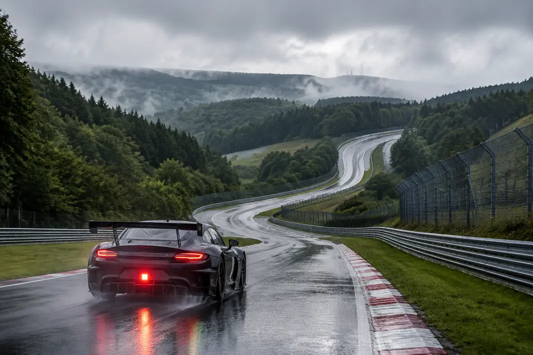 Topcoureur neemt deel aan 24 uur durende race op uitdagend Nürburgring circuit