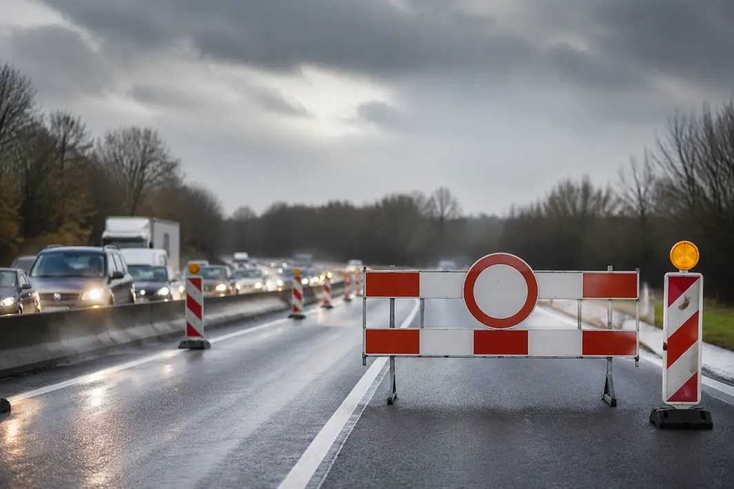 Verkeershinder op A7 tussen Gorredijk en Drachten door wegafsluiting