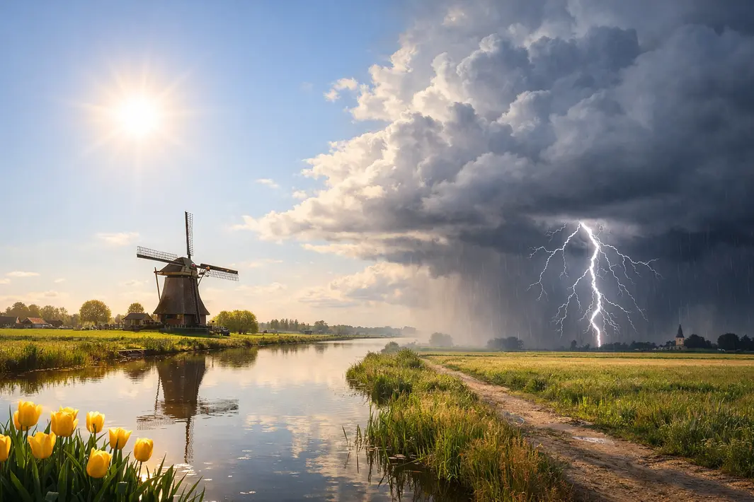 Zonrijke start van mei met warme dagen, maar onweerswaarschuwing voor zaterdag
