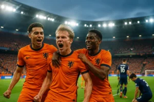 Drie snelle doelpunten zorgen voor voorsprong Nederland op Japan tijdens WK 2026
