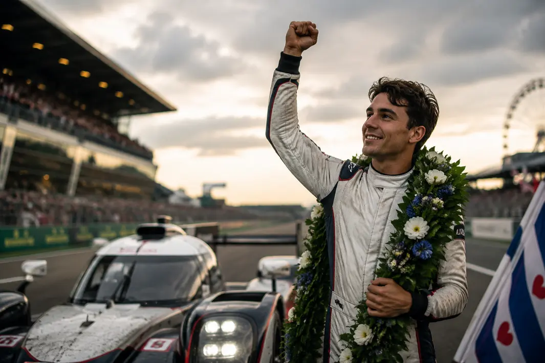 Friese coureur Nyck de Vries wint legendarische 24 uur van Le Mans
