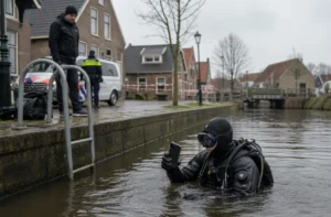 Man aangehouden na vondst overleden vrouw in Hurdegaryp en duiker vindt telefoon uit water