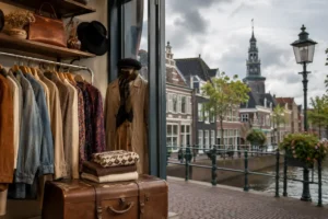 Vintage kleding voor winkel in Burgum komt uit Parijs