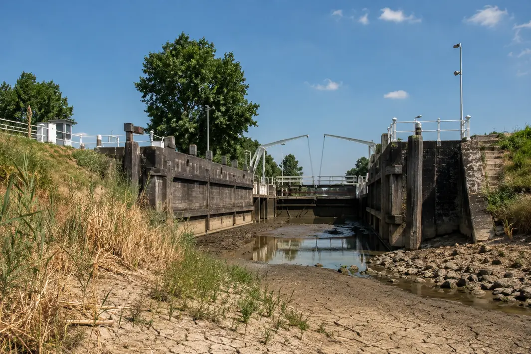 Provincie grijpt in bij Tsjerk Hiddessluizen vanwege aanhoudende droogte